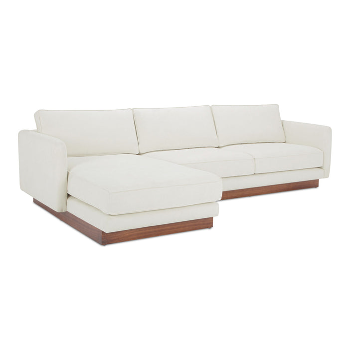 Vernon - Left Sectional - White