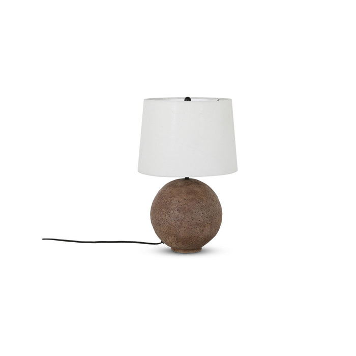 Whit - Table Lamp - Dark Brown / White