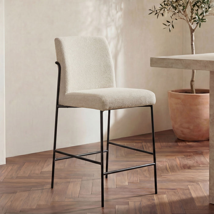 Danny - Counter Stool - Ivory / Beige