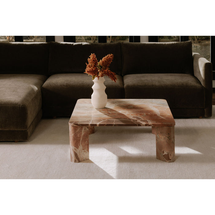 Segment - Coffee Table - Orange Lavante Marble