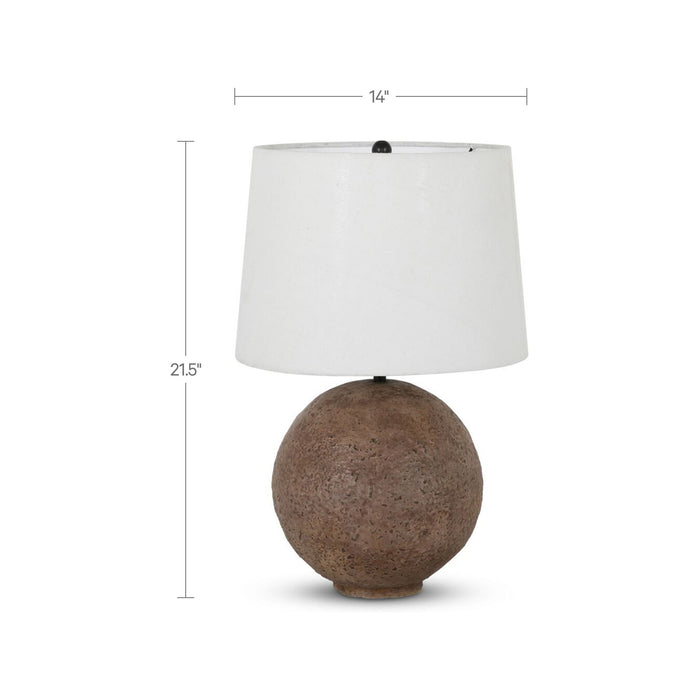 Whit - Table Lamp - Dark Brown / White