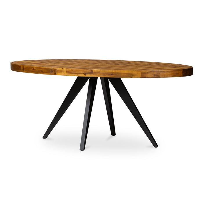 Parq - Oval Dining Table - Brown