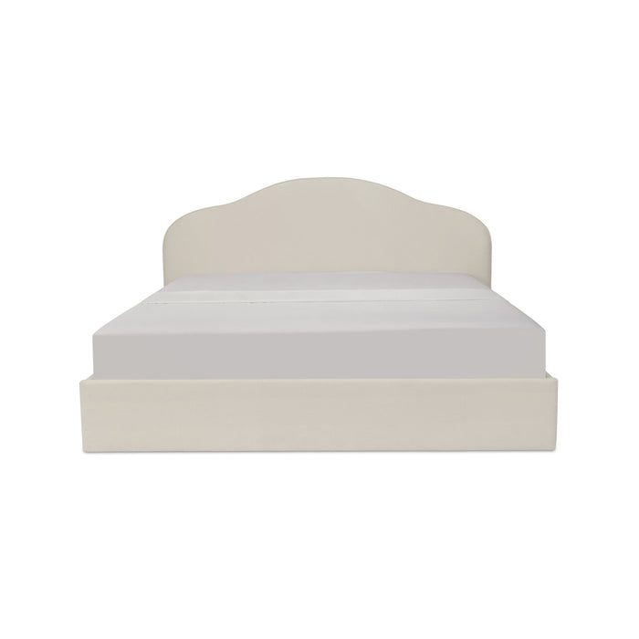 Maggie - King Storage Bed - Cream