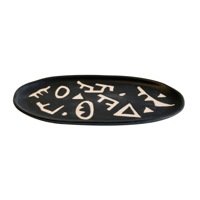 Earthenware - Runes Catchall Dish - Black
