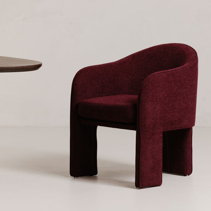 Clara - Performance Fabric Dining Chair - Plum