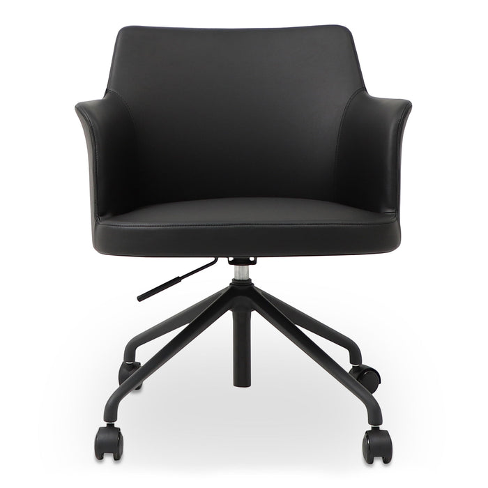 Morris - PVC Office Chair - Black