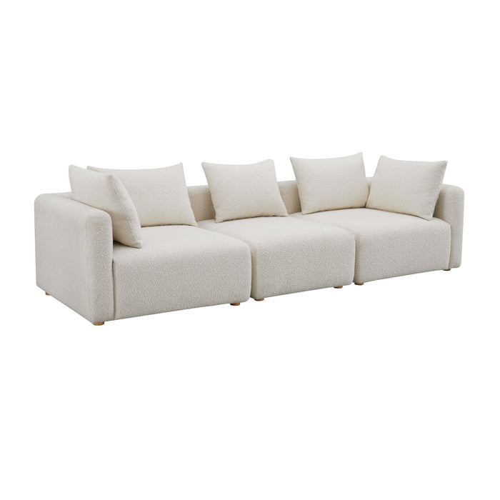 Hangover - Boucle Fabric Sofa - Cream