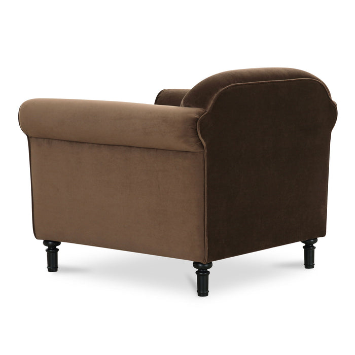 Harmony - Fabric Accent Chair - Dark Brown