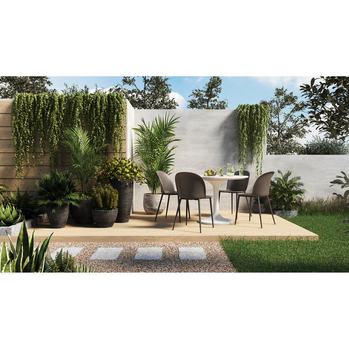 Tuli - Cafe Table - Pearl Silver