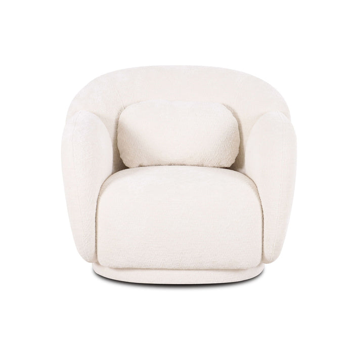 Misty - Knubby Fabric Accent Chair