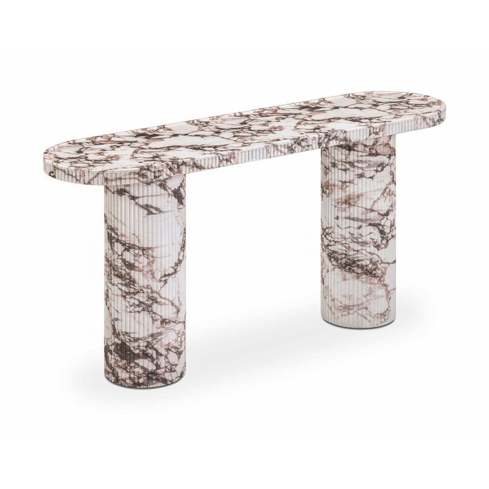 Darcy - Faux Capraia Console Table - Breccia