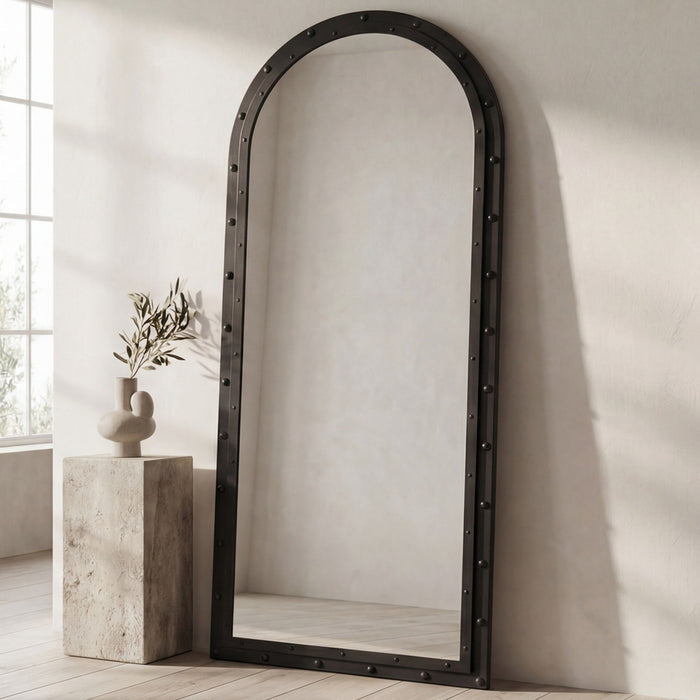 Hughes - Floor Mirror - Gray