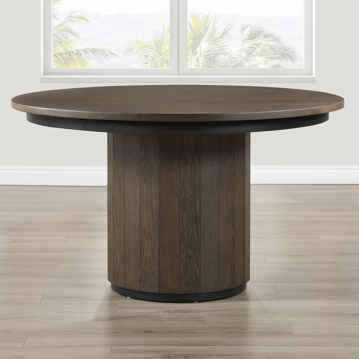 Burlington - Round Dining Table - Brown