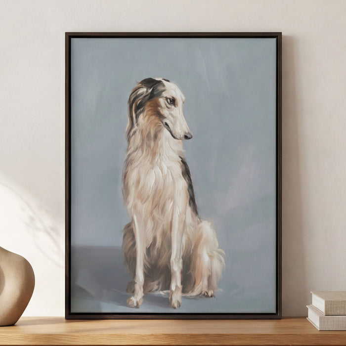 Blue - Framed Painting - Multicolor
