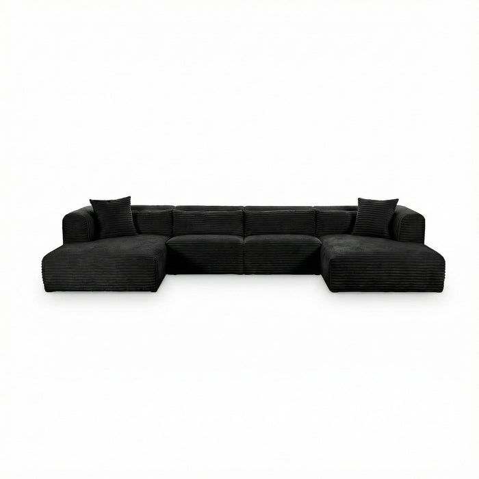 Tarra - Fluffy Oversized Corduroy Modular Sectional