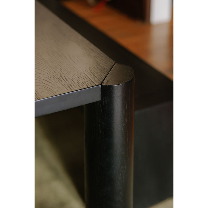 Post - Small Dining Table - Black Oak
