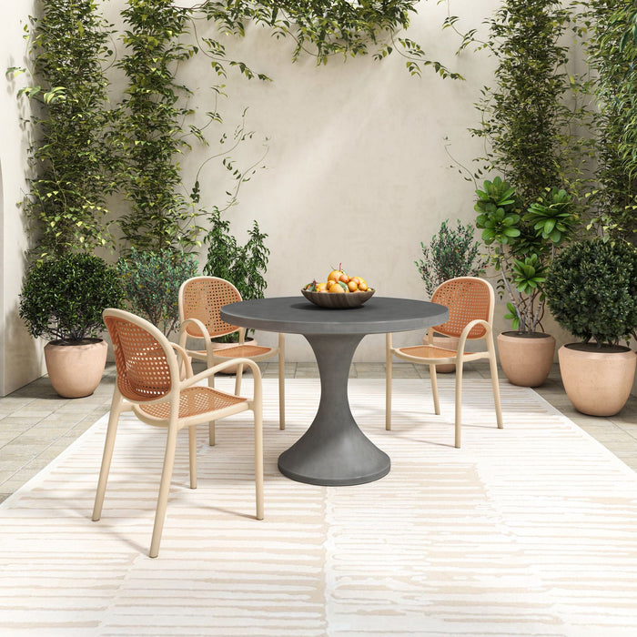 Isadora - Outdoor Dining Table - Dark Gray