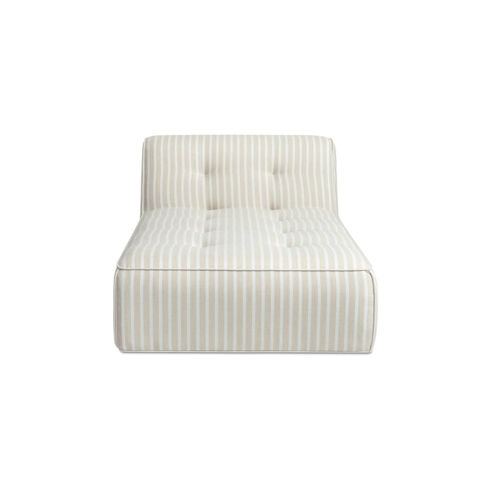 Sunseeker - Outdoor Chaise Stripe - Brown
