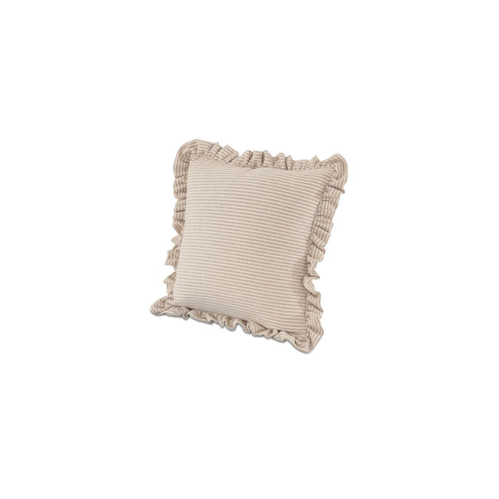 Betty - 25'' Cushion - Beige Stripe