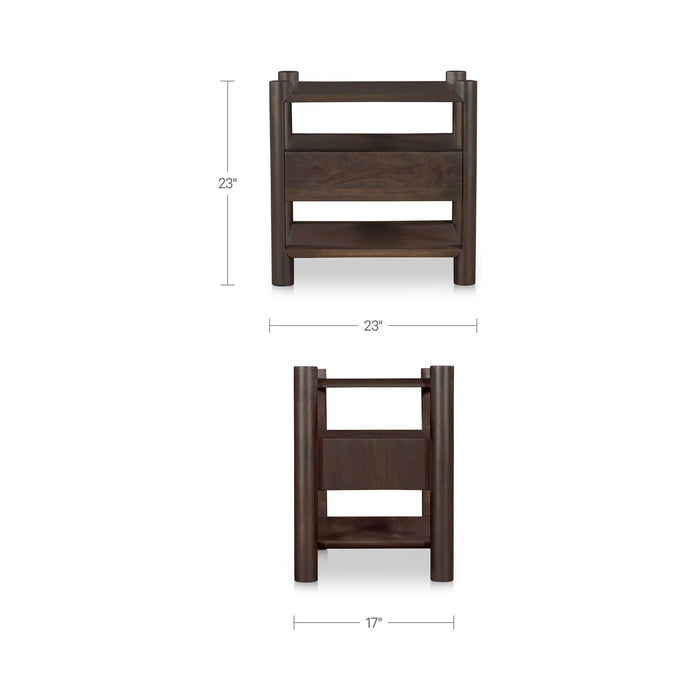 Devin - Nightstand - Brown