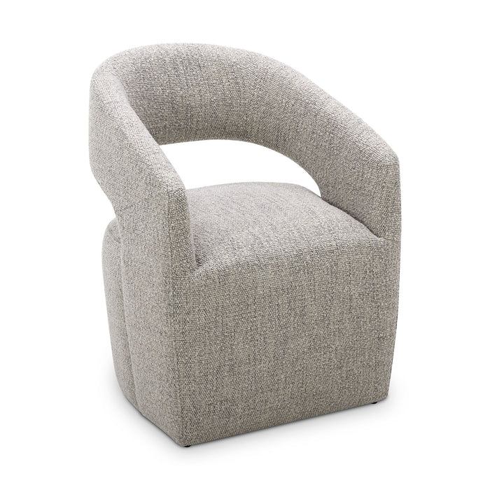 Barrow - Rolling Dining Chair - Gray Storm