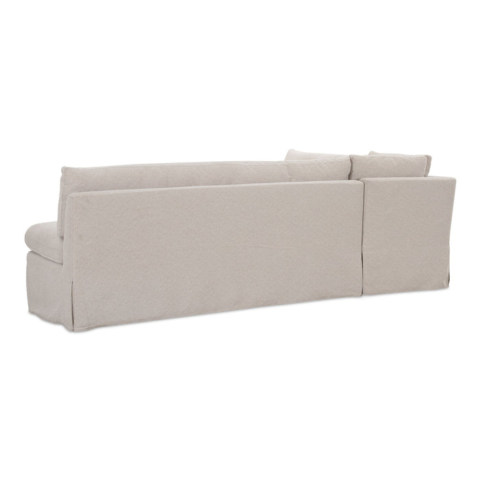 Fable - 3 Piece Slipcover Dining Banquette L-Shape - Beige