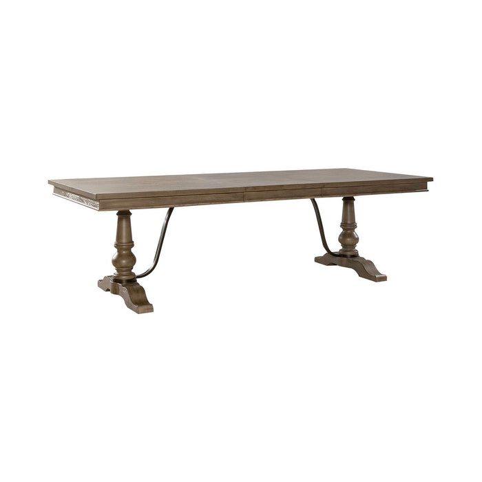 Americana Farmhouse - Dining Room Trestle Table Set