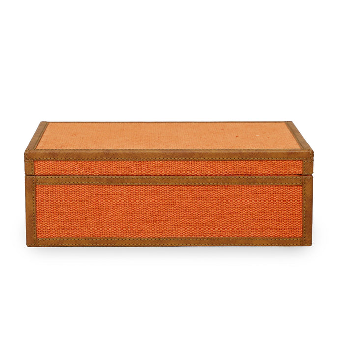Acre - Cotton Jute Jewelry Box - Orange