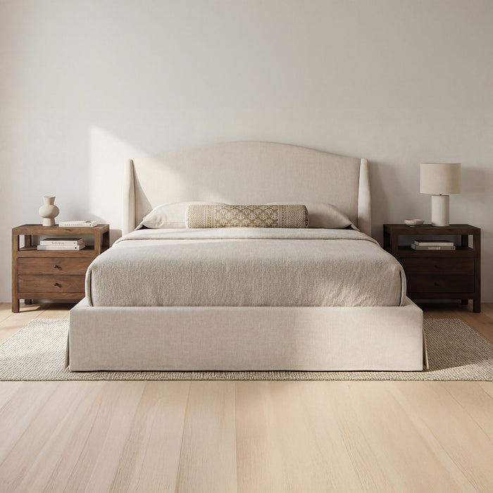Weston - King Storage Bed - Cream