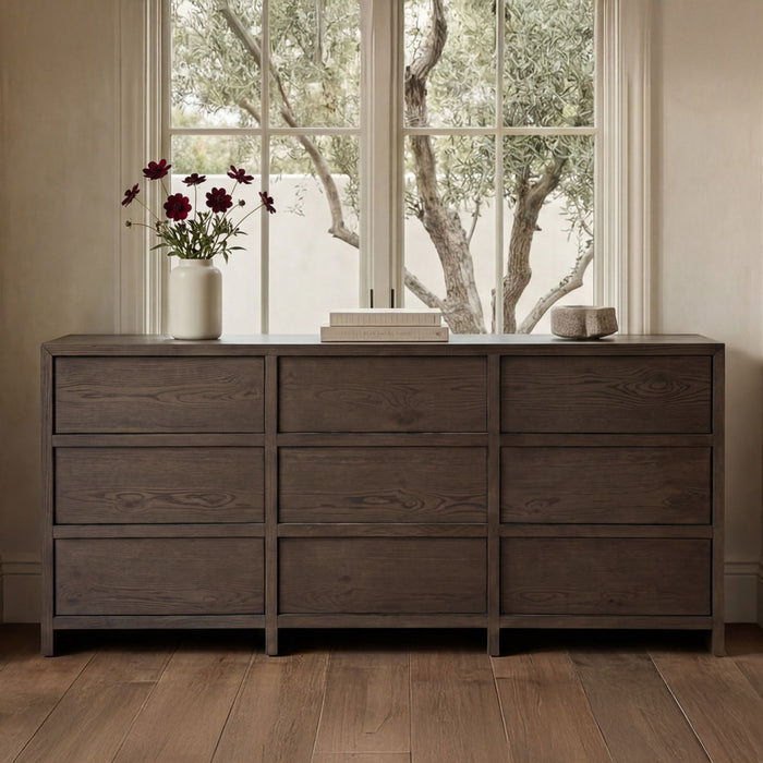 Jenson - 9 Drawer Dresser - Brown