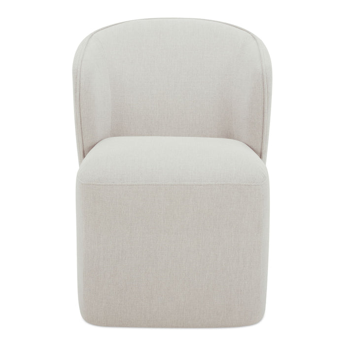 Larson - Rolling Dining Chair - Heather Gray