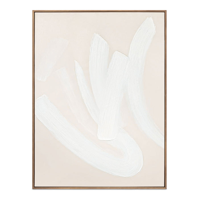 Chorus - Framed Painting - Beige