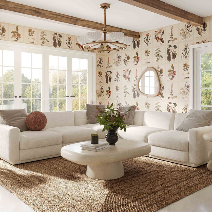 Perry - Modular LAF Corner Chair - Cream