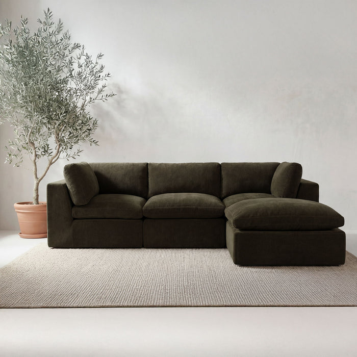 Cates - Lounge Modular Sectional - Dark Green