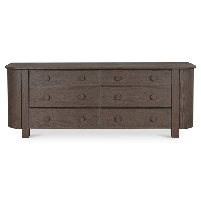 Loren - 6 Drawer Dresser - Dark Brown