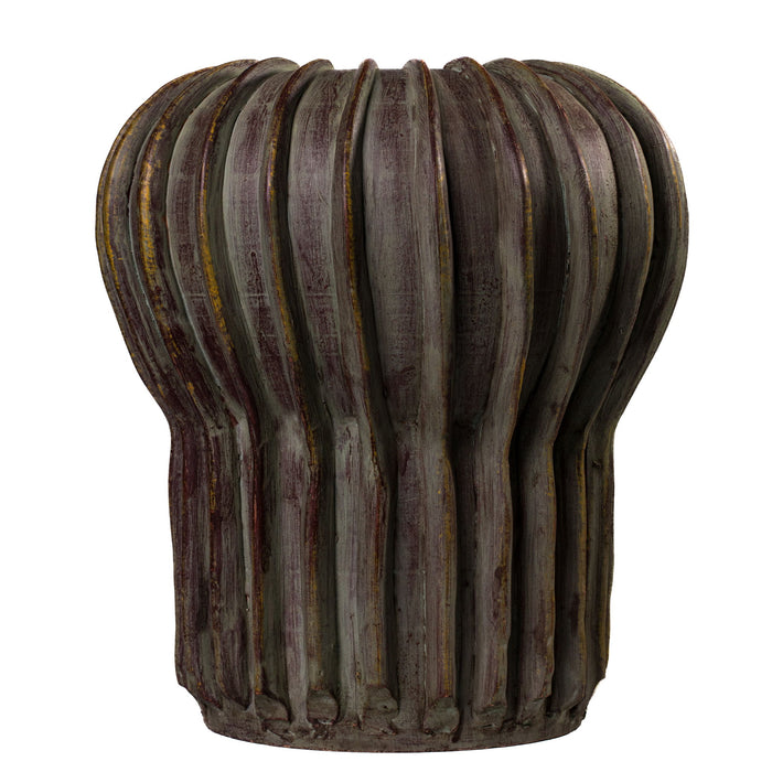 Visha - Terracotta Vase - Gray Green