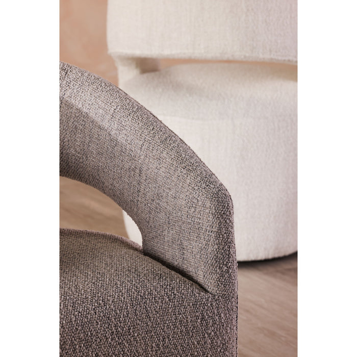 Barrow - Rolling Dining Chair - White Mist