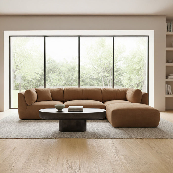 Matina - Corner Chair - Taupe