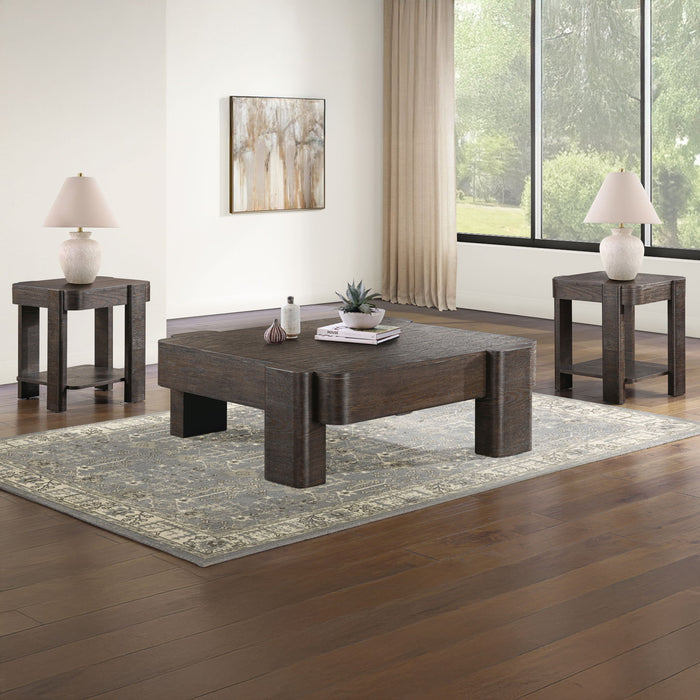 Salina - Square 3 Piece Occasional Set - Espresso