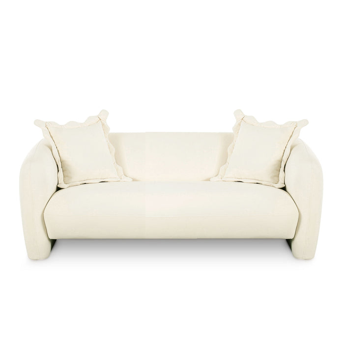 Lou - Performance Velvet Loveseat - Cream