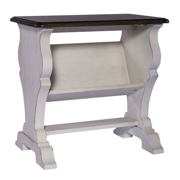 Abbey Road - Library Chair Side Table - White