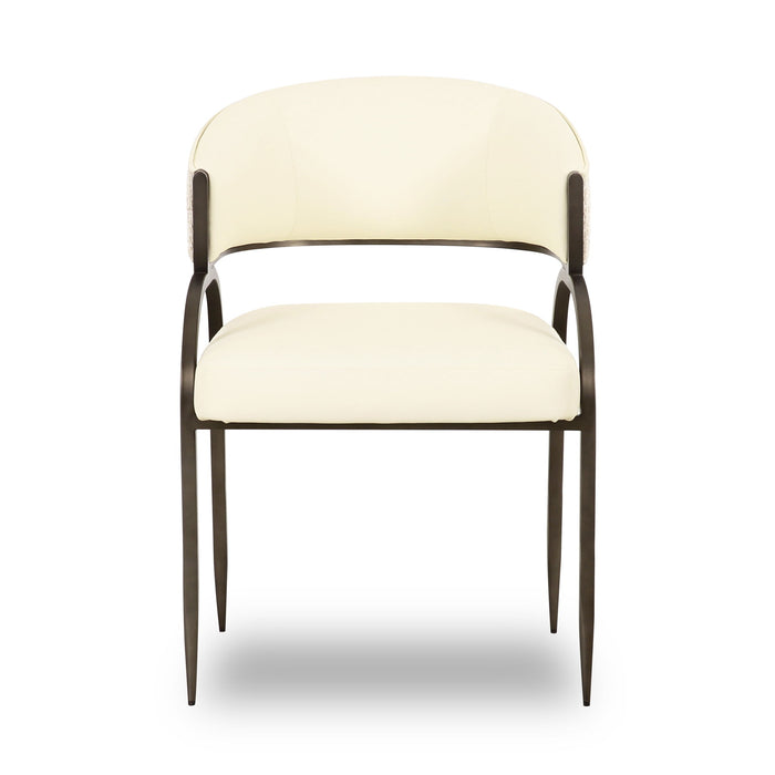 Tatum - Vegan Leather 2-Tone Dining Chair
