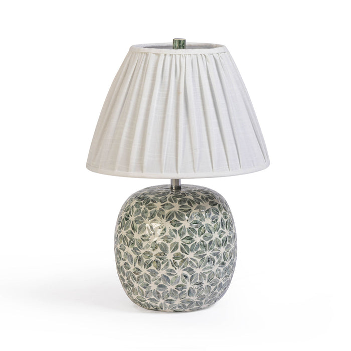 Yaya - Capiz Shell Table Lamp - Green