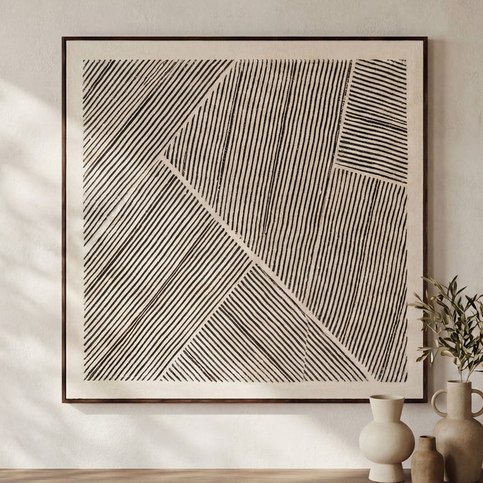 Fleet - Framed Painting - Multicolor