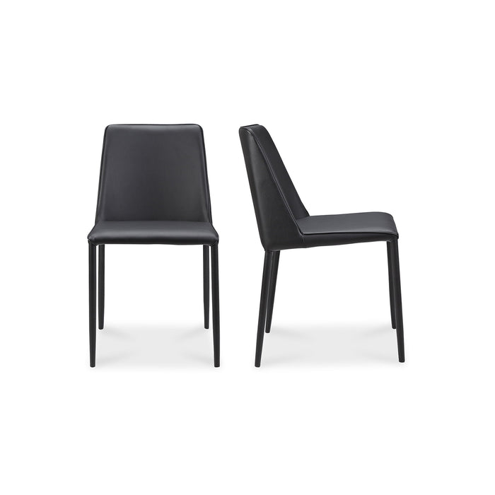 Nora - Vegan Leather Dining Chair (Set of 2) - Black