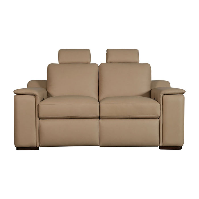 Armon - Loveseat With Power Footrest & ZG - Brown