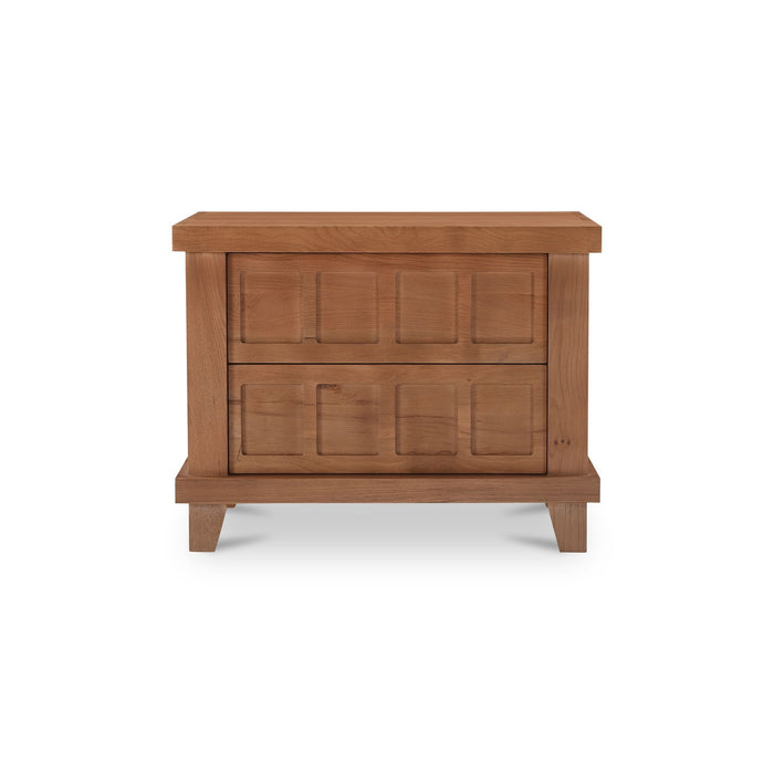 Enya - Nightstand - Red / Oak