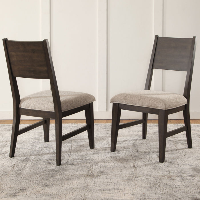 Norvell - Side Chair (Set of 2) - Gray / Brown