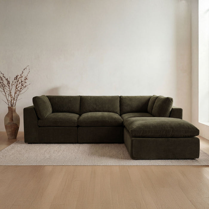 Cates - Dream Modular Sectional - Dark Green