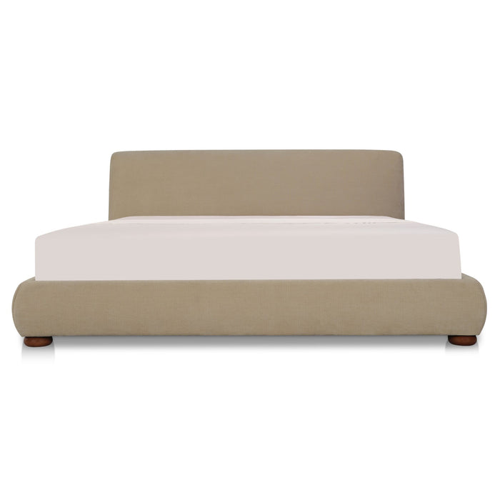 Beau - King Storage Bed - Warm Beige